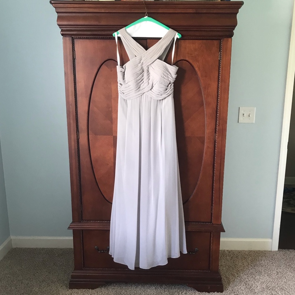 Grey, Bill Levkoff Bridesmaid Dress. 7016, size 10